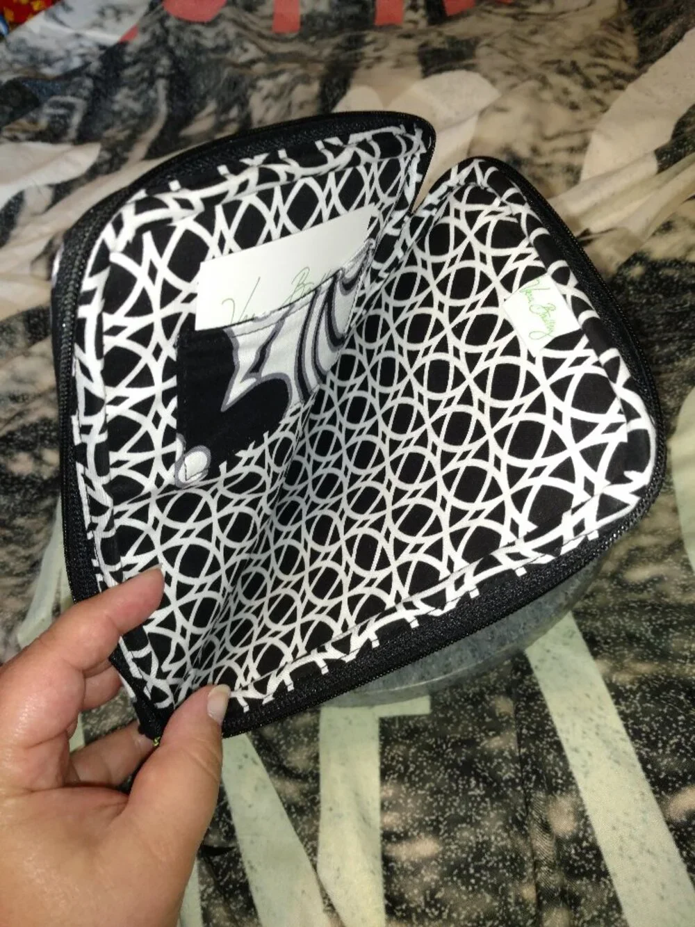 Vera Bradley 'Night And Day' E-Reader Sleeve NWT! Black & White